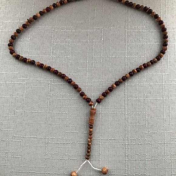 Real Wood Handmade Tasbeeh Muslim Prayer Beads Tasbeh Pray Beads - Picture 7 of 9